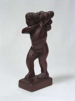 画像1: ブラジル　木彫り人形